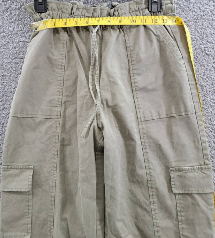 Rails Bodie Cargo Pants Women's XS Dark Olive Drawstring Elastic Waist Pull On