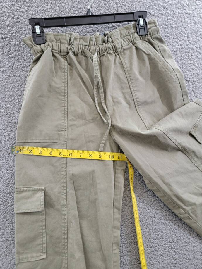 Rails Bodie Cargo Pants Women's XS Dark Olive Drawstring Elastic Waist Pull On