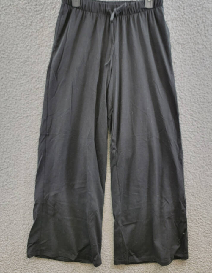 ATM Anthony Thomas Melillo Wide Leg Drawstring Pants Women's M Black Pull On