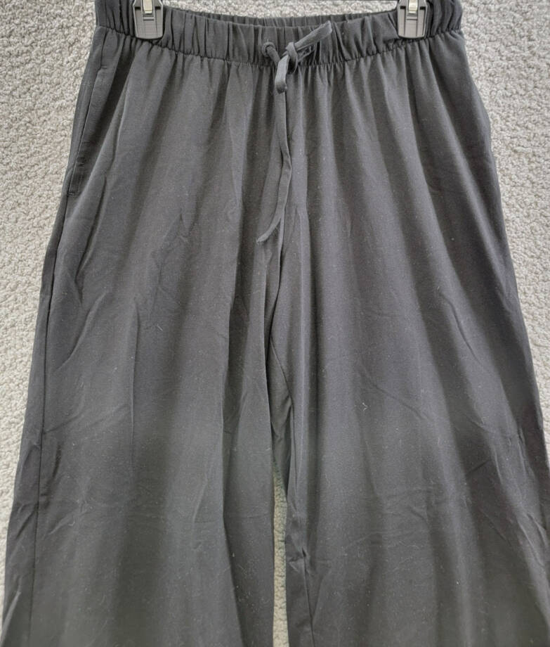 ATM Anthony Thomas Melillo Wide Leg Drawstring Pants Women's M Black Pull On