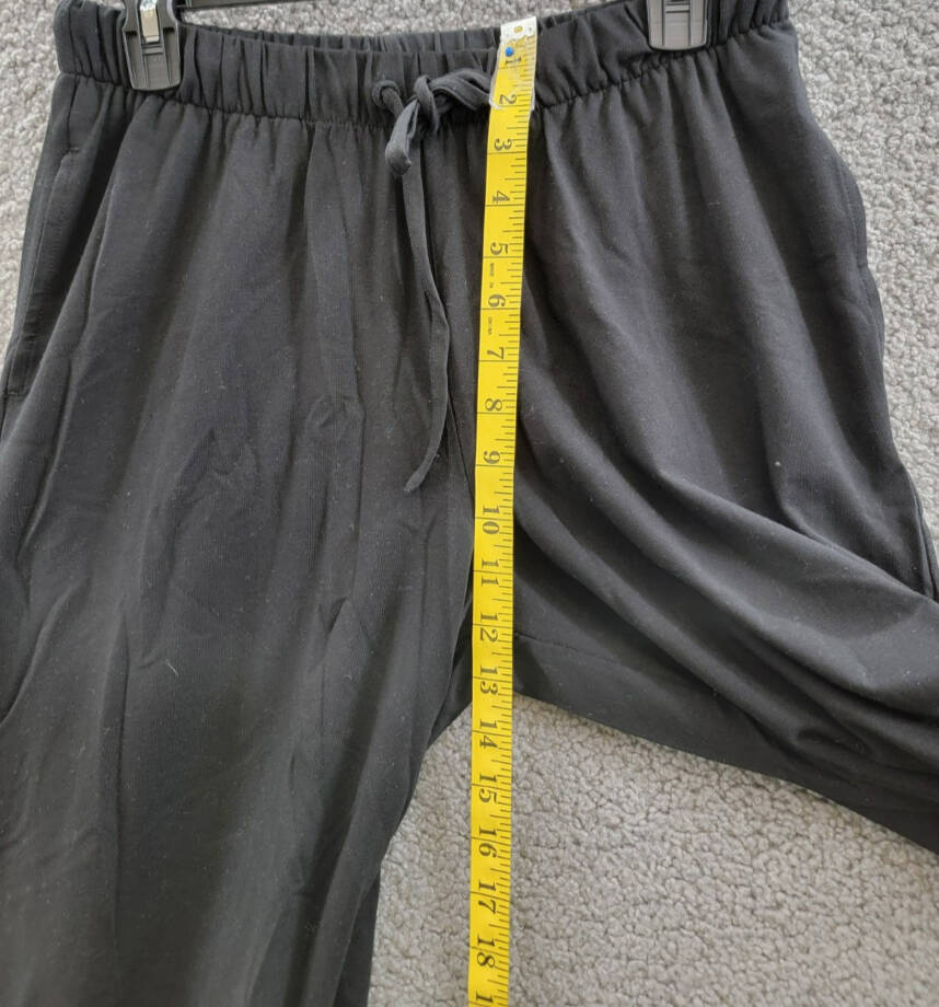 ATM Anthony Thomas Melillo Wide Leg Drawstring Pants Women's M Black Pull On