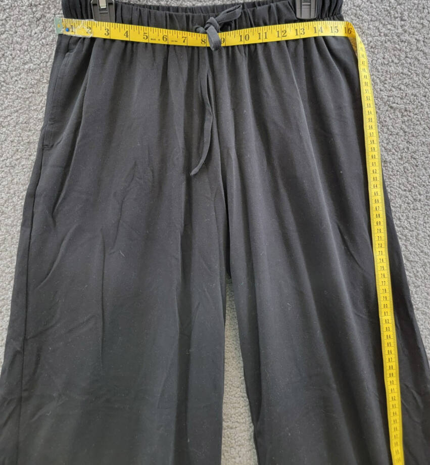ATM Anthony Thomas Melillo Wide Leg Drawstring Pants Women's M Black Pull On
