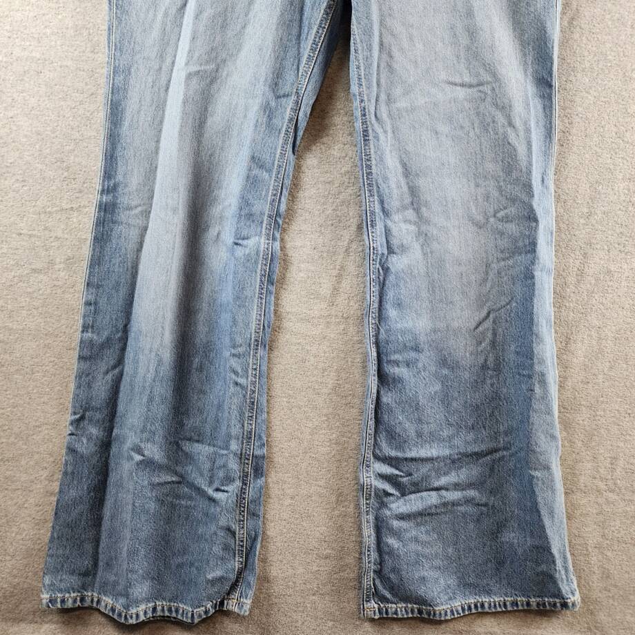 Lauren Ralph Lauren High Rise Flared Jeans Women's 10 Blue Wash Button Closure~