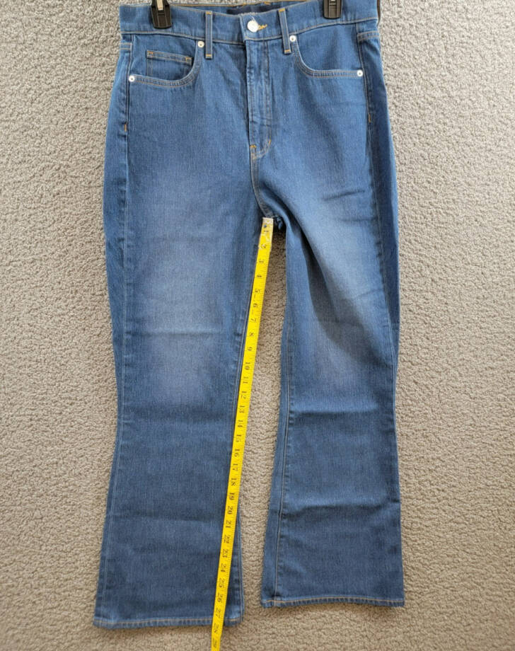 Veronica Beard Carson High Rise Ankle Flare Jeans Women's 30 Cornflower Denim