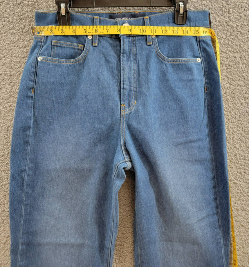 Veronica Beard Carson High Rise Ankle Flare Jeans Women's 30 Cornflower Denim