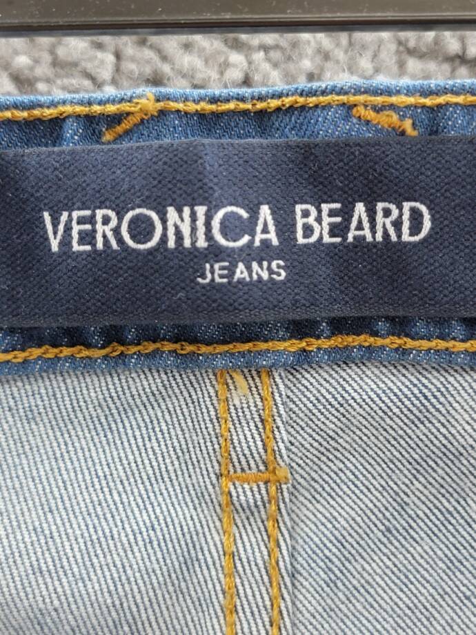 Veronica Beard Carson High Rise Ankle Flare Jeans Women's 30 Cornflower Denim