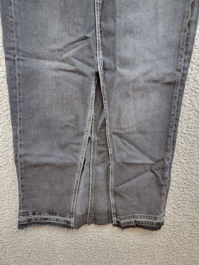 Rails Manhattan Denim Skirt Women's 24 Eclipse Front Slit Button Zip Closure