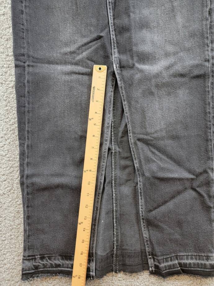 Rails Manhattan Denim Skirt Women's 24 Eclipse Front Slit Button Zip Closure