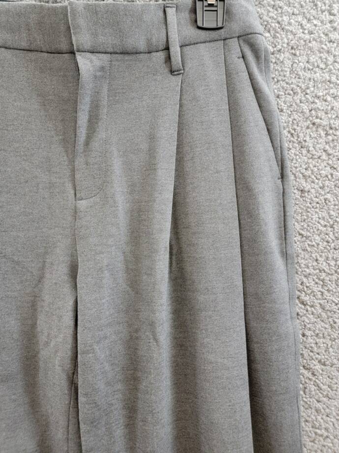 rag & bone Cecily Taper Leg Pants Women's 0 Charcoal Heather Zip Hook & Bar