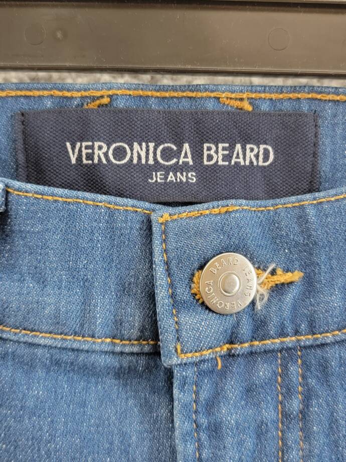 Veronica Beard Carson High Rise Ankle Flare Jeans Women's 31 Cornflower Denim
