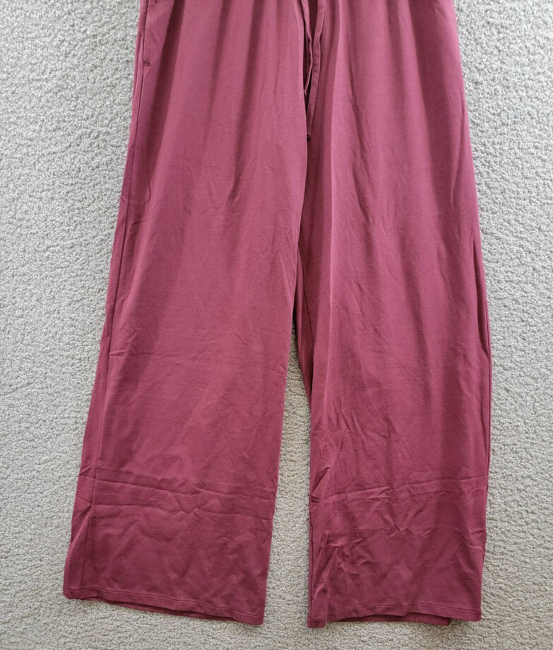 ATM Anthony Thomas Melillo Wide Leg Drawstring Pants Women's S Merlot Pull On