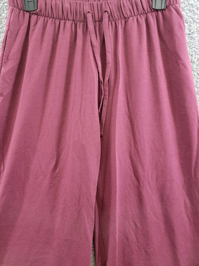 ATM Anthony Thomas Melillo Wide Leg Drawstring Pants Women's S Merlot Pull On