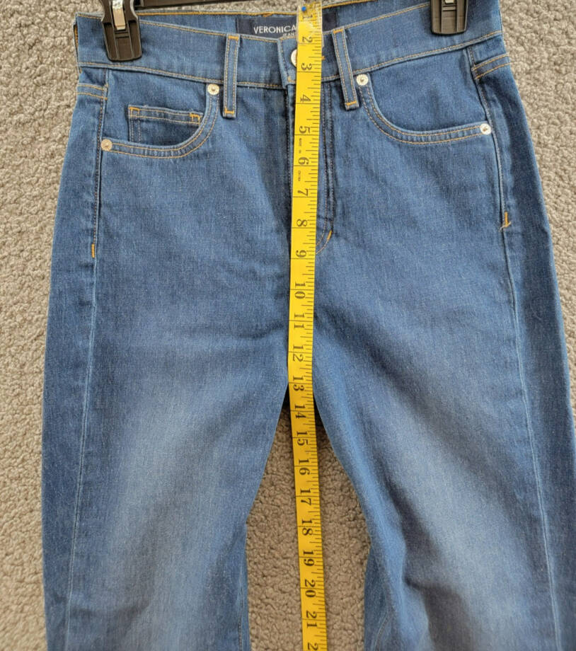 Veronica Beard Carson High Rise Ankle Flare Jeans Women's 25 Cornflower Denim