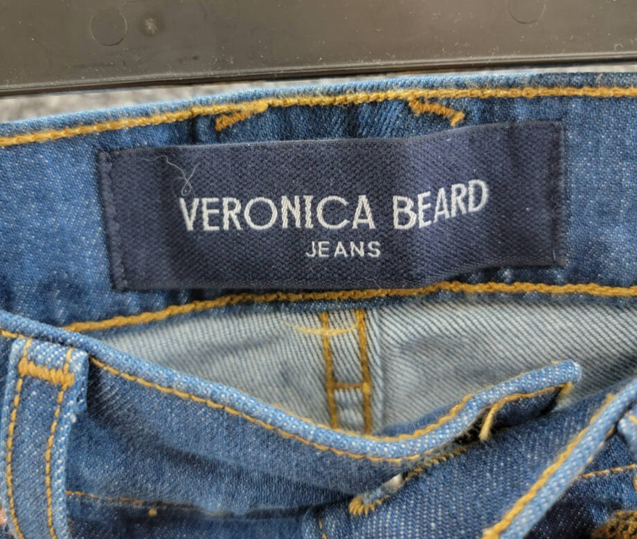 Veronica Beard Carson High Rise Ankle Flare Jeans Women's 25 Cornflower Denim