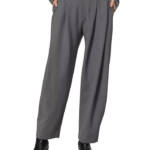 rag & bone Cecily Taper Leg Pants Women's 6 Charcoal Heather Zip Hook & Bar