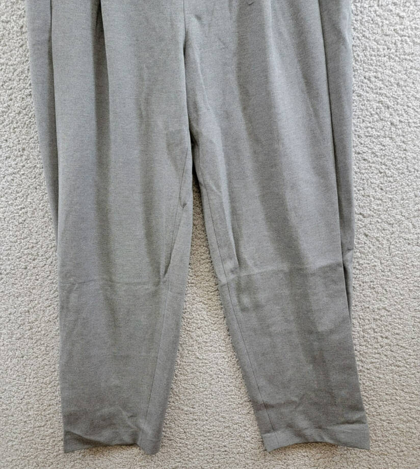 rag & bone Cecily Taper Leg Pants Women's 6 Charcoal Heather Zip Hook & Bar
