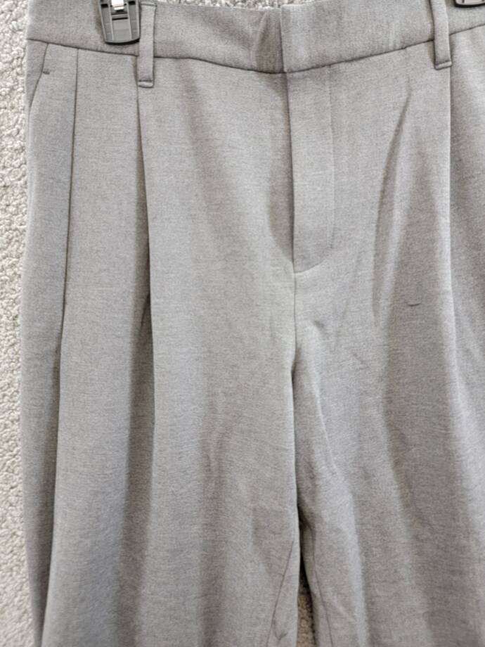 rag & bone Cecily Taper Leg Pants Women's 6 Charcoal Heather Zip Hook & Bar