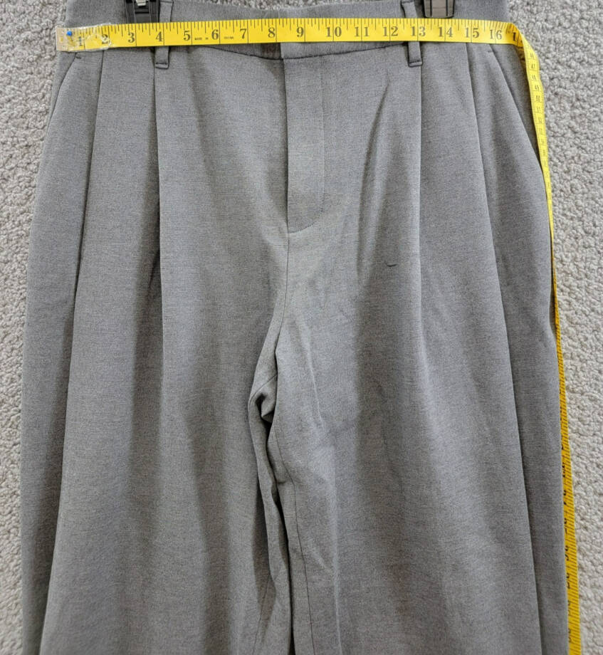 rag & bone Cecily Taper Leg Pants Women's 6 Charcoal Heather Zip Hook & Bar