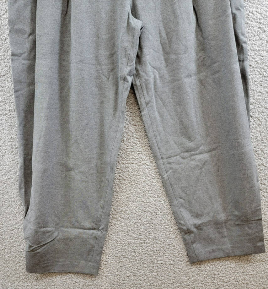 rag & bone Cecily Taper Leg Pants Women's 10 Charcoal Heather Zip Hook & Bar