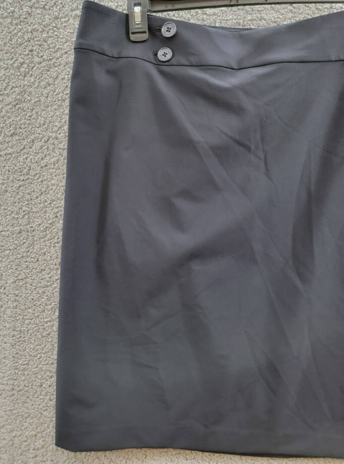 Calvin Klein Plus Size Infinite Stretch Button-Waist Overlap Skirt Women's 22W