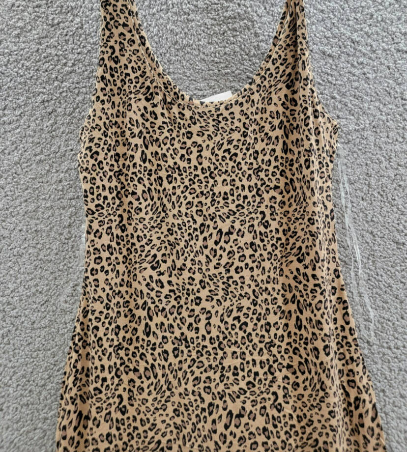 Bar III Petite Animal-Print Bodycon Midi Dress Women's PM Molly Cheetah Pullover