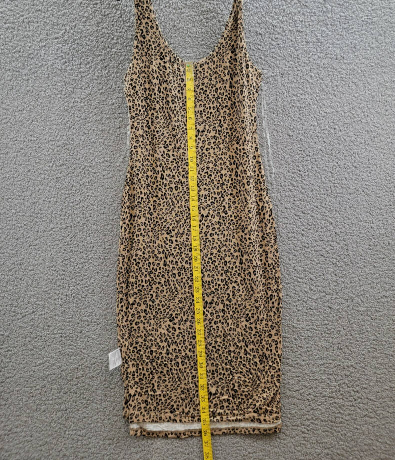 Bar III Petite Animal-Print Bodycon Midi Dress Women's PM Molly Cheetah Pullover