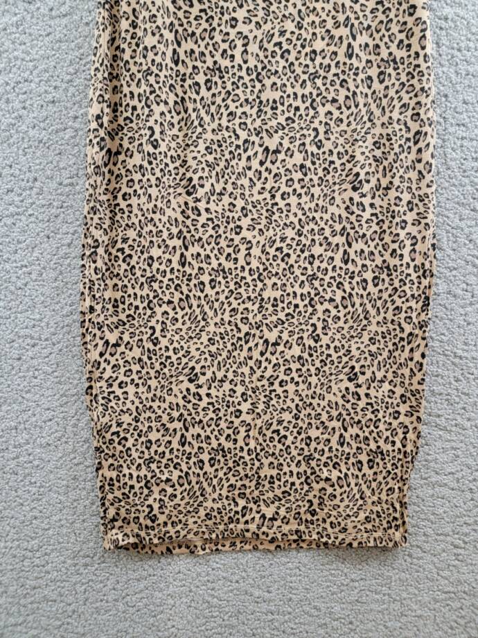 Bar III Petite Animal-Print Bodycon Midi Dress Women's PM Molly Cheetah Pullover