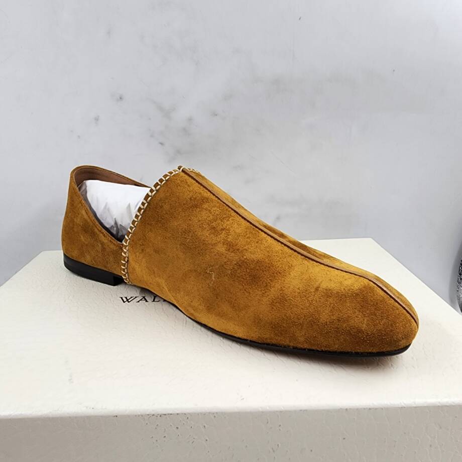 Wales Bonner Babush Collapsible Heel Slippers Men's 42.5/9.5US Tan Almond Toe