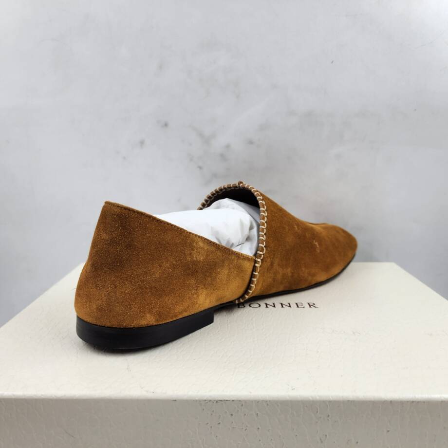 Wales Bonner Babush Collapsible Heel Slippers Men's 42.5/9.5US Tan Almond Toe