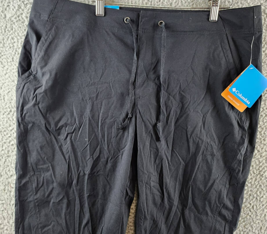 Columbia Plus Size Anytime Outdoor Capri Pants Women's 16W Charcoal Pull On