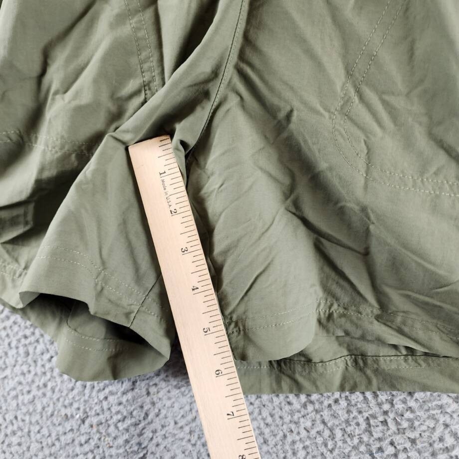 Columbia Sandy River Water-Resistant Shorts Women's S Stone Green Elastic Waist