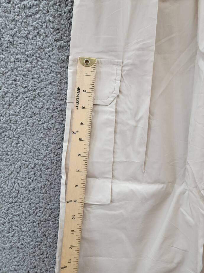 AQUA Pull On Cargo Pants Women's S Tan Pocket Elastic Waist Drawcord Hem Pull On