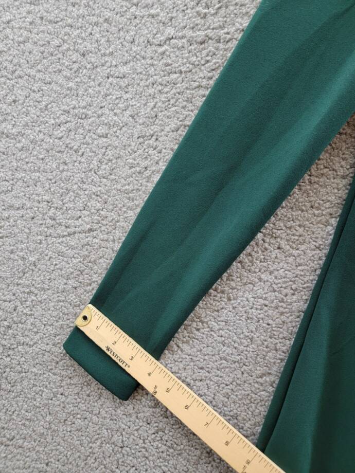 Vince Camuto Lace-Hem Bodycon Dress Women's 6 Hunter Crewneck Button Back Zip